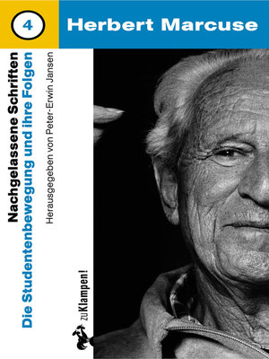cover image of Nachgelassene Schriften / Die Studentenbewegung und ihre Folgen